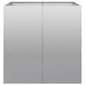 vidaXL Pflanzkübel 80x80x80 cm Verzinkter Stahl, Pflanzschale, Garten-Garten-Pflanzkübel, Outdoor-Pflanzgefäß, Hochbeet, Pflanzgefäß, Blumenkasten - Thumbnail 5