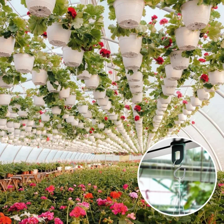 50x Gewächshausclips mit 50x S-Haken, Gewächshausclips mit hoher Tragkraft, Gartenpflanzen-Clips Pflanzenhalter Gewächshaus Clips Garten-Schattenrohr-Clips für Rankhilfe, Aufhängen, Pflanzen – Bild 6