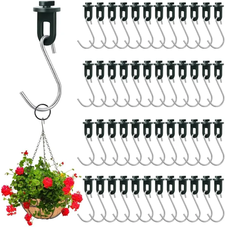 50x Gewächshausclips mit 50x S-Haken, Gewächshausclips mit hoher Tragkraft, Gartenpflanzen-Clips Pflanzenhalter Gewächshaus Clips Garten-Schattenrohr-Clips für Rankhilfe, Aufhängen, Pflanzen – Bild 4