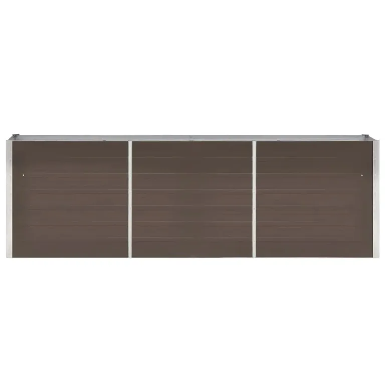 Myheimly Garten-Hochbeet Verzinkter Stahl 240×40×77 cm Braun – Bild 2