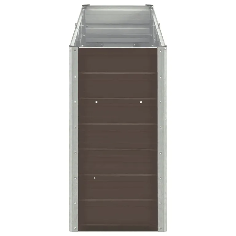 Myheimly Garten-Hochbeet Verzinkter Stahl 240×40×77 cm Braun – Bild 3