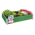 Garronda Holzaufsatzrahmen mit Print - Hochbeete für Pflanzen Blumen Kräuter Obst und Gemüse Aufbewahrungskiste aus Holz mit dekorativem Druck GD-0075 (120x80x20 cm, Blatt mit Hintergrund, 1St) - Thumbnail 1