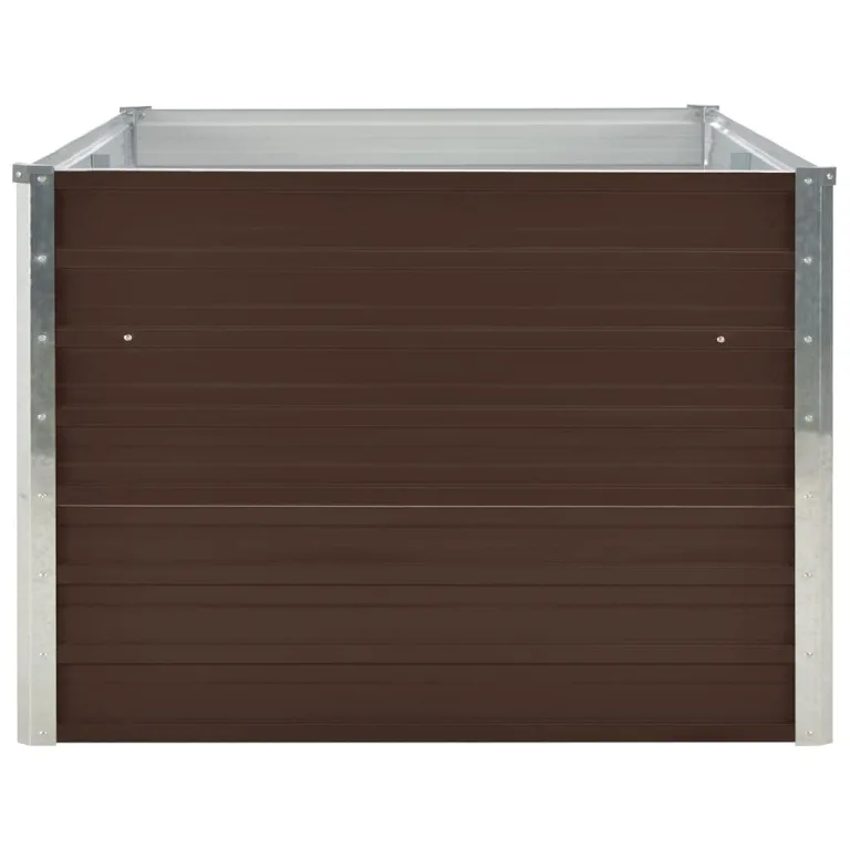 Myheimly Hochbeet 160 x 80 x 45 cm Verzinkter Stahl Braun – Bild 3
