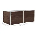 Myheimly Hochbeet 160 x 80 x 45 cm Verzinkter Stahl Braun - Thumbnail 6