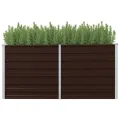 Myheimly Hochbeet 160 x 80 x 45 cm Verzinkter Stahl Braun - Thumbnail 10