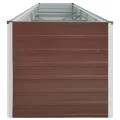 Myheimly Garten-Hochbeet Verzinkter Stahl 400x80x45 cm Braun - Thumbnail 4