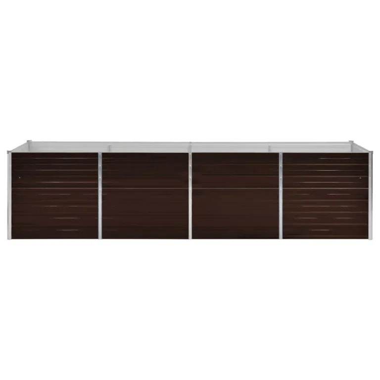 Myheimly Garten-Hochbeet Braun 320 x 80 x 77 cm Verzinkter Stahl – Bild 3