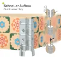 Garronda Holzaufsatzrahmen mit Print - Hochbeete für Pflanzen Blumen Kräuter Obst und Gemüse Aufbewahrungskiste aus Holz mit dekorativem Druck GD-0075 (120x80x20 cm, Blumen mit Hintergrund, 1St) - Thumbnail 3