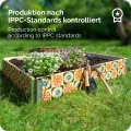 Garronda Holzaufsatzrahmen mit Print - Hochbeete für Pflanzen Blumen Kräuter Obst und Gemüse Aufbewahrungskiste aus Holz mit dekorativem Druck GD-0075 (120x80x20 cm, Blumen mit Hintergrund, 1St) - Thumbnail 6