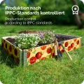 Garronda Holzaufsatzrahmen mit Print - Hochbeete für Pflanzen Blumen Kräuter Obst und Gemüse Aufbewahrungskiste aus Holz mit dekorativem Druck GD-0075 (120x80x20 cm, Tomate mit Hintergrund, 2St) - Thumbnail 6