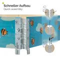 Garronda Holzaufsatzrahmen mit Print - Hochbeete für Pflanzen Blumen Kräuter Obst und Gemüse Aufbewahrungskiste aus Holz mit dekorativem Druck GD-0075 (120x80x20 cm, Biene mit Hintergrund, 1St) - Thumbnail 3