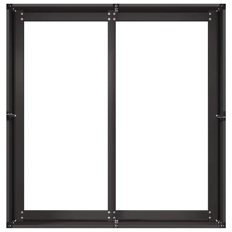 vidaXL Pflanzkübel Schwarz 80x80x40 cm Kaltgewalzter Stahl, Pflanzschale, Garten-Garten-Pflanzkübel, Outdoor-Pflanzgefäß, Hochbeet, Pflanzgefäß – Bild 5