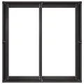 vidaXL Pflanzkübel Schwarz 80x80x40 cm Kaltgewalzter Stahl, Pflanzschale, Garten-Garten-Pflanzkübel, Outdoor-Pflanzgefäß, Hochbeet, Pflanzgefäß - Thumbnail 5
