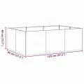 vidaXL Pflanzkübel Schwarz 120x80x40 cm Stahl, Pflanzschale, Garten-Garten-Pflanzkübel, Outdoor-Pflanzgefäß, Hochbeet, Pflanzgefäß, Blumenkasten - Thumbnail 2