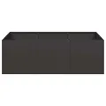 vidaXL Pflanzkübel Schwarz 120x80x40 cm Stahl, Pflanzschale, Garten-Garten-Pflanzkübel, Outdoor-Pflanzgefäß, Hochbeet, Pflanzgefäß, Blumenkasten - Thumbnail 6