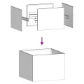 vidaXL Pflanzgefäß Weiß 40x40x30 cm Stahl, Pflanzschale, Garten-Garten-Pflanzkübel, Outdoor-Pflanzgefäß, Hochbeet, Pflanzgefäß, Blumenkasten - Thumbnail 6