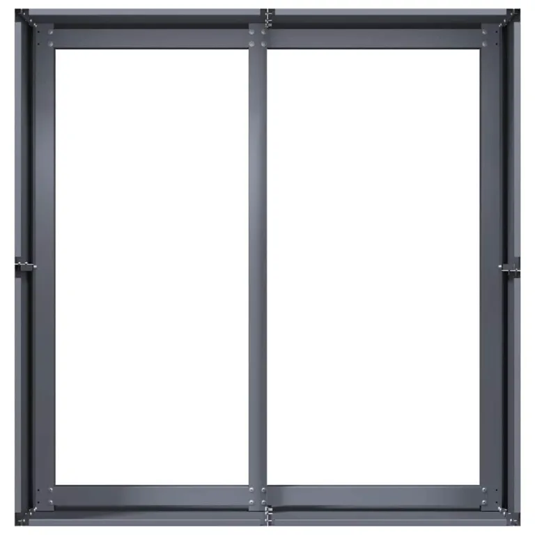 vidaXL Pflanzkübel Anthrazit 80x80x40 cm Kaltgewalzter Stahl, Pflanzschale, Garten-Garten-Pflanzkübel, Outdoor-Pflanzgefäß, Hochbeet, Pflanzgefäß – Bild 5