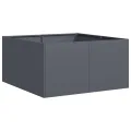 vidaXL Pflanzkübel Anthrazit 80x80x40 cm Kaltgewalzter Stahl, Pflanzschale, Garten-Garten-Pflanzkübel, Outdoor-Pflanzgefäß, Hochbeet, Pflanzgefäß - Thumbnail 1