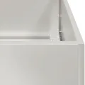 vidaXL Pflanzkübel 80x80x30 cm Edelstahl, Pflanzschale, Garten-Garten-Pflanzkübel, Outdoor-Pflanzgefäß, Hochbeet, Pflanzgefäß, Blumenkasten - Thumbnail 7