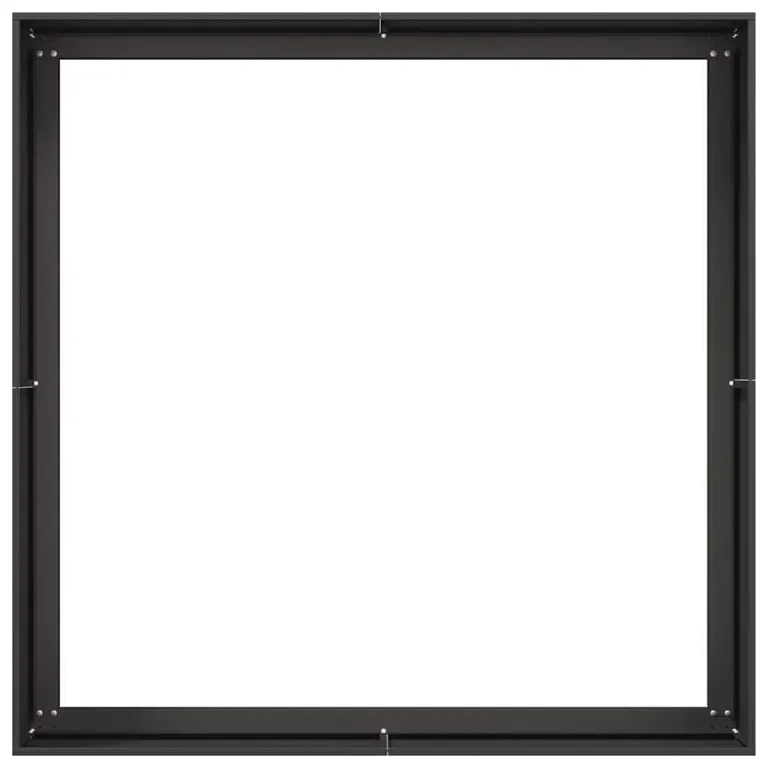 vidaXL Pflanzkübel Schwarz 100x100x40 cm Stahl, Pflanzschale, Garten-Garten-Pflanzkübel, Outdoor-Pflanzgefäß, Hochbeet, Pflanzgefäß, Blumenkasten – Bild 5