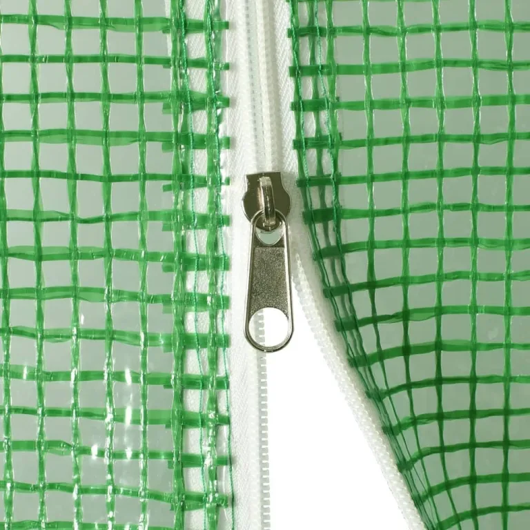 Gewächshaus mit Stahlrahmen Grün 6 m² 3x2x2 m, Frühbeet, Tomatenhaus, Treibhaus, Greenhouse, Garten Zubehör – Bild 8