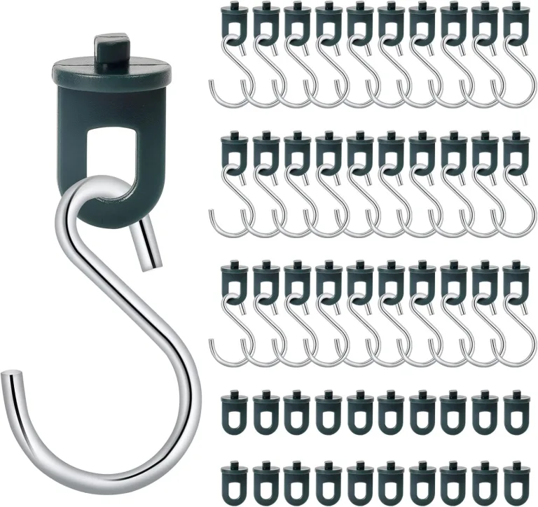 100x Gewächshausclips + 60x Haken, | Stabile Pflanzenhalter Gewächshaus Clips | Aufhängevorrichtungen für Gewächshaus | Perfekte Ösen Rankhilfe Clips Kunststoff, für Ihr Gewächshaus und Paradies – Bild 10