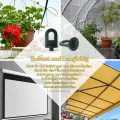 100x Gewächshausclips + 60x Haken, | Stabile Pflanzenhalter Gewächshaus Clips | Aufhängevorrichtungen für Gewächshaus | Perfekte Ösen Rankhilfe Clips Kunststoff, für Ihr Gewächshaus und Paradies - Thumbnail 7