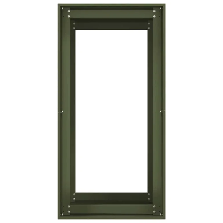 vidaXL Pflanzgefäß Olivgrün 40x80x80 cm Stahl, Pflanzschale, Garten-Garten-Pflanzkübel, Outdoor-Pflanzgefäß, Hochbeet, Pflanzgefäß, Blumenkasten – Bild 7