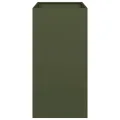vidaXL Pflanzgefäß Olivgrün 40x80x80 cm Stahl, Pflanzschale, Garten-Garten-Pflanzkübel, Outdoor-Pflanzgefäß, Hochbeet, Pflanzgefäß, Blumenkasten - Thumbnail 6
