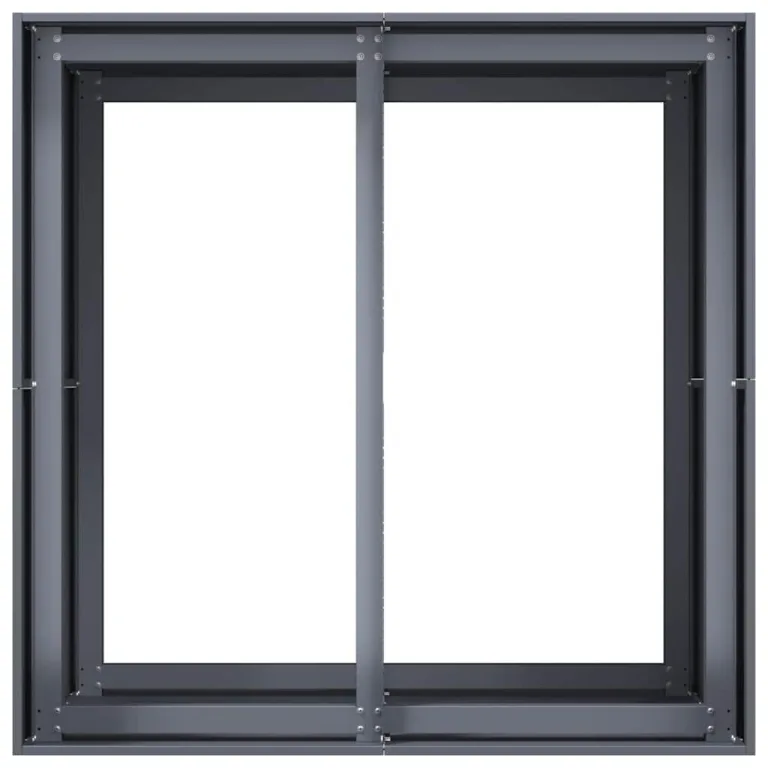 vidaXL Pflanzgefäß Anthrazit 80x80x80 cm Stahl, Pflanzschale, Garten-Garten-Pflanzkübel, Outdoor-Pflanzgefäß, Hochbeet, Pflanzgefäß, Blumenkasten – Bild 5