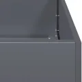 vidaXL Pflanzgefäß Anthrazit 80x80x80 cm Stahl, Pflanzschale, Garten-Garten-Pflanzkübel, Outdoor-Pflanzgefäß, Hochbeet, Pflanzgefäß, Blumenkasten - Thumbnail 7