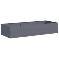 vidaXL Pflanzgefäß Anthrazit 200x80x40 cm Stahl, Pflanzschale, Garten-Garten-Pflanzkübel, Outdoor-Pflanzgefäß, Hochbeet, Pflanzgefäß, Blumenkasten - Thumbnail 1