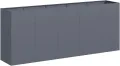 vidaXL Pflanzkübel Anthrazit 200x40x80 cm Kaltgewalzter Stahl, Pflanzschale, Garten-Garten-Pflanzkübel, Outdoor-Pflanzgefäß, Hochbeet, Pflanzgefäß - Thumbnail 1