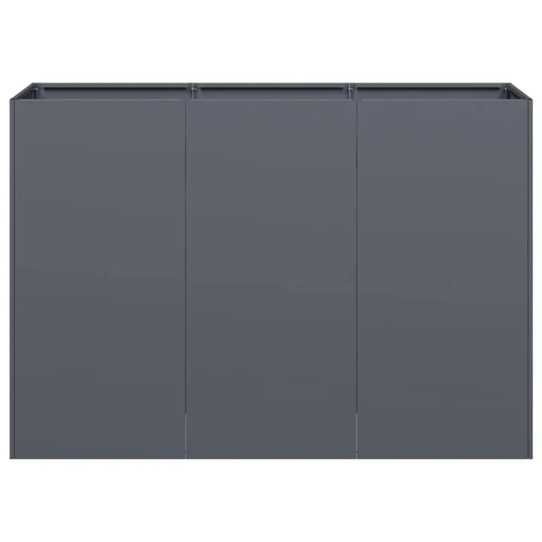 vidaXL Pflanzkübel Anthrazit 120x40x80 cm Kaltgewalzter Stahl, Pflanzschale, Garten-Garten-Pflanzkübel, Outdoor-Pflanzgefäß, Hochbeet, Pflanzgefäß – Bild 6