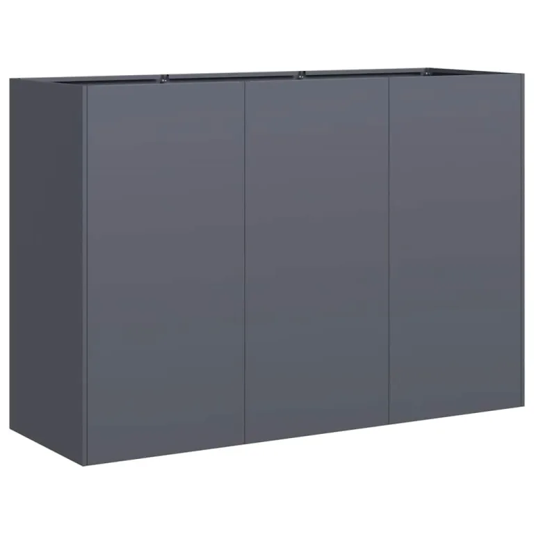 vidaXL Pflanzkübel Anthrazit 120x40x80 cm Kaltgewalzter Stahl, Pflanzschale, Garten-Garten-Pflanzkübel, Outdoor-Pflanzgefäß, Hochbeet, Pflanzgefäß – Bild 1