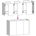 vidaXL Pflanzkübel Anthrazit 120x40x80 cm Kaltgewalzter Stahl, Pflanzschale, Garten-Garten-Pflanzkübel, Outdoor-Pflanzgefäß, Hochbeet, Pflanzgefäß - Thumbnail 4