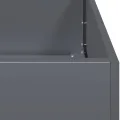 vidaXL Pflanzkübel Anthrazit 120x40x80 cm Kaltgewalzter Stahl, Pflanzschale, Garten-Garten-Pflanzkübel, Outdoor-Pflanzgefäß, Hochbeet, Pflanzgefäß - Thumbnail 5