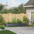 vidaXL Pflanzgefäß Anthrazit 280x80x40 cm Stahl, Pflanzschale, Garten-Garten-Pflanzkübel, Outdoor-Pflanzgefäß, Hochbeet, Pflanzgefäß, Blumenkasten - Thumbnail 2