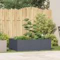 vidaXL Pflanzkübel Anthrazit 120x80x40 cm Stahl, Pflanzschale, Garten-Garten-Pflanzkübel, Outdoor-Pflanzgefäß, Hochbeet, Pflanzgefäß, Blumenkasten - Thumbnail 2