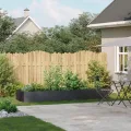vidaXL Pflanzkübel Schwarz 280x80x40 cm Stahl, Pflanzschale, Garten-Garten-Pflanzkübel, Outdoor-Pflanzgefäß, Hochbeet, Pflanzgefäß, Blumenkasten - Thumbnail 2