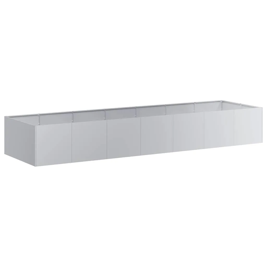 vidaXL Pflanzkübel 280x80x40 cm Verzinkter Stahl, Pflanzschale, Garten-Garten-Pflanzkübel, Outdoor-Pflanzgefäß, Hochbeet, Pflanzgefäß, Blumenkasten - Bild 1