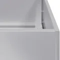 vidaXL Pflanzkübel 280x80x40 cm Verzinkter Stahl, Pflanzschale, Garten-Garten-Pflanzkübel, Outdoor-Pflanzgefäß, Hochbeet, Pflanzgefäß, Blumenkasten - Thumbnail 7
