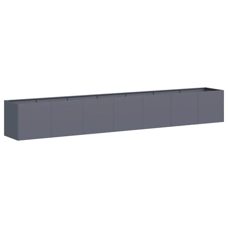 vidaXL Pflanzkübel Anthrazit 280x40x40 cm Kaltgewalzter Stahl, Pflanzschale, Garten-Garten-Pflanzkübel, Outdoor-Pflanzgefäß, Hochbeet, Pflanzgefäß – Bild 1
