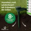 Tomatengewächshaus klein 70x50x100 cm – UV-beständiges Foliengewächshaus mit Erdnägeln & PVC-Folie | Stabiles Gewächshaus für Garten & Balkon | Grow-Zelt für Pflanzen | Greenhouse | Winter - Thumbnail 5