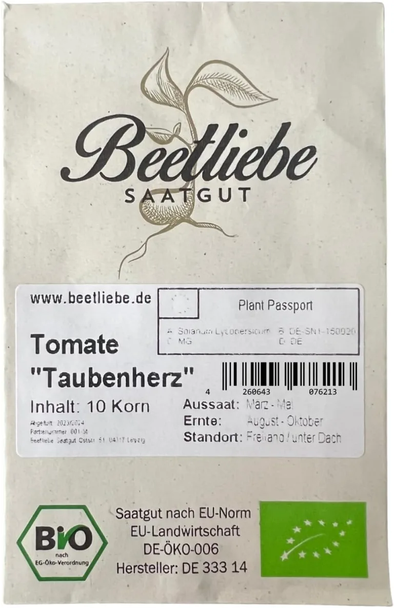 BIO-Tomatensamen Dattelomate "Taubenherz" Samenfest, Süß-Würziger Geschmack, Perfekt für Freiland & Gewächshaus – Bild 3