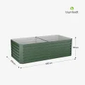blumfeldt High Grow Straight Hochbeet, 1200 L Metall-Hochbeet Aus Wetterfestem Galvalume-Stahl Für Blumen, Kräuter & Gemüse – Rostbeständig, Offene Bodenstruktur, Einfacher Aufbau - Thumbnail 7