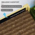 Outsunny Hochbeet mit Acrylplatten, erhöhtes Kräuterbeet mit Ablauflöcher, Pflanzkasten aus Holz, wetterbeständig Gemüsebeet, Gartenbeet, Pflanzbeet für Garten, Balkon, 110 x 50 x 80 cm Naturholz - Thumbnail 6