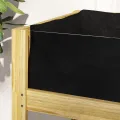 Outsunny Hochbeet mit Acrylplatten, erhöhtes Kräuterbeet mit Ablauflöcher, Pflanzkasten aus Holz, wetterbeständig Gemüsebeet, Gartenbeet, Pflanzbeet für Garten, Balkon, 110 x 50 x 80 cm Naturholz - Thumbnail 9