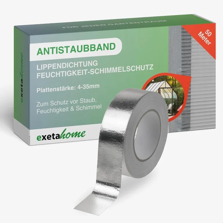 Antistaubband für Stegplatten I 38 mm x 25 m I Klebe-Tape zum Schutz vor Staub, Feuchtigkeit & Schimmel I für Doppelstegplatten 4-20 mm I Anti-Staub-Klebeband mit Feuchtigkeitsfilter – Bild 7