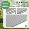 Antistaubband für Stegplatten I 38 mm x 25 m I Klebe-Tape zum Schutz vor Staub, Feuchtigkeit & Schimmel I für Doppelstegplatten 4-20 mm I Anti-Staub-Klebeband mit Feuchtigkeitsfilter - Thumbnail 4